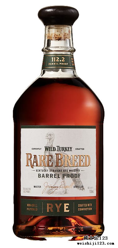#5 • Wild Turkey Rare Breed Barrel Proof Straight Rye #5 • 野火鸡珍稀原酒纯波本威士忌  2020年威士忌倡导家排名第5名 Whisky of the Year 2020