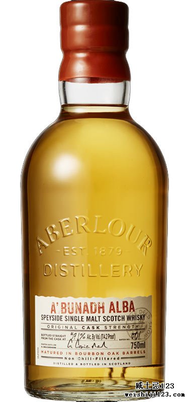 2019年威士忌倡导家排名第5名 Whisky of the Year 2019  #5 • Aberlour A’bunadh Alba Cask Strength (Batch 001) #5 • 亚伯乐 阿博纳德 阿尔巴 桶强威士忌（第001批）