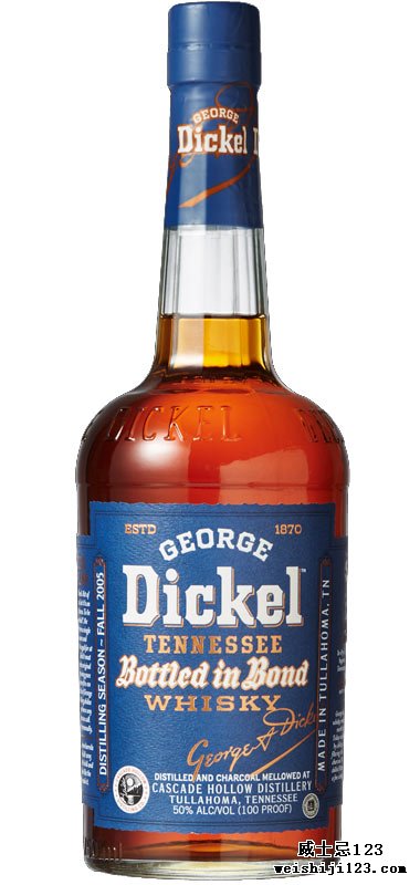 #1 • George Dickel 13 year old Bottled in Bond (Distilled in Fall 2005) #1 • 乔治·迪克13年保税威士忌（2005年秋蒸馏）  2019年威士忌倡导家排名第1名 Whisky of the Year 2019
