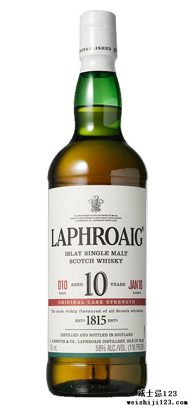 #7 • Laphroaig 10 year old Cask Strength (Batch 010) #7 • 拉弗格10年桶强（第010批）威士忌