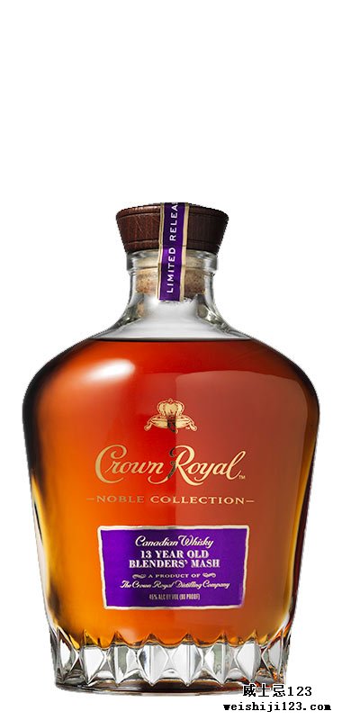 #5 • Crown Royal Noble Collection 13 year old Blenders’ Mash #5 • 皇冠贵族系列13年谷物调和威士忌  2018年威士忌倡导家排名第5名 Whisky of the Year 2018