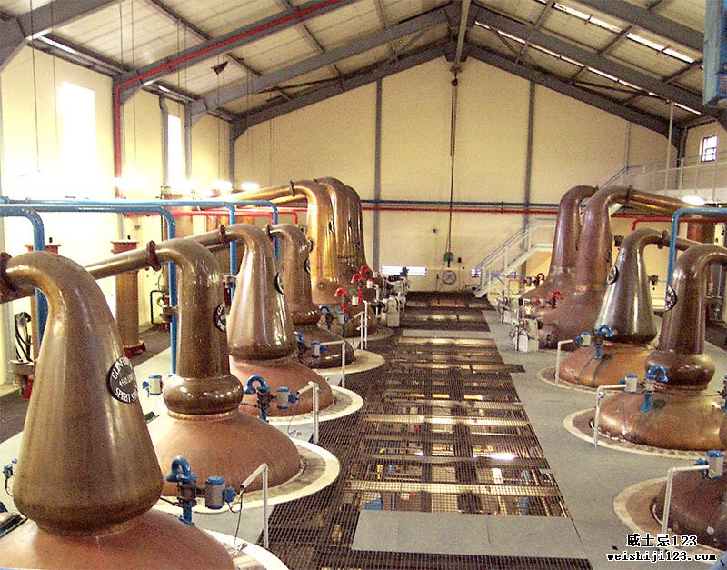 格兰菲迪酿酒厂的蒸馏室