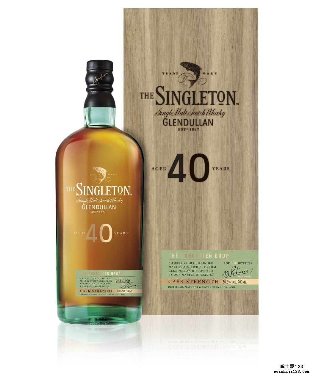 Glendullan的Singleton（Singleton），已有40Year Old
