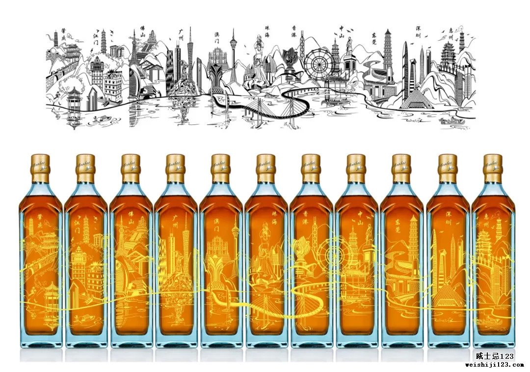 11城11瓶，尊尼获加蓝牌为何专为”大湾区“定制限量套组？