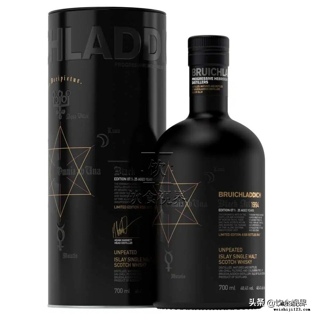 布赫拉迪(Bruichladdich)星图(Black Art)8.1现身!