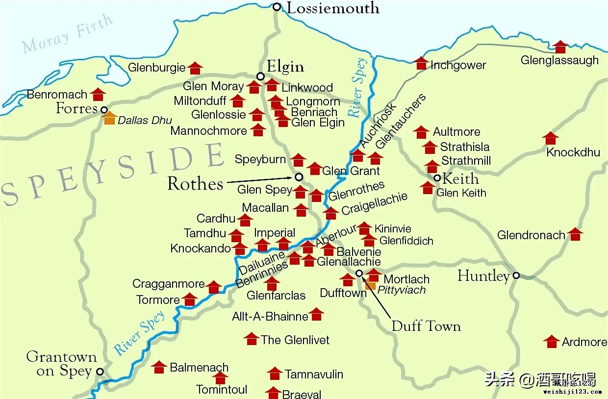 威士忌入门，单一麦芽爱好者圣地，苏格兰威士忌天选之子-斯佩塞