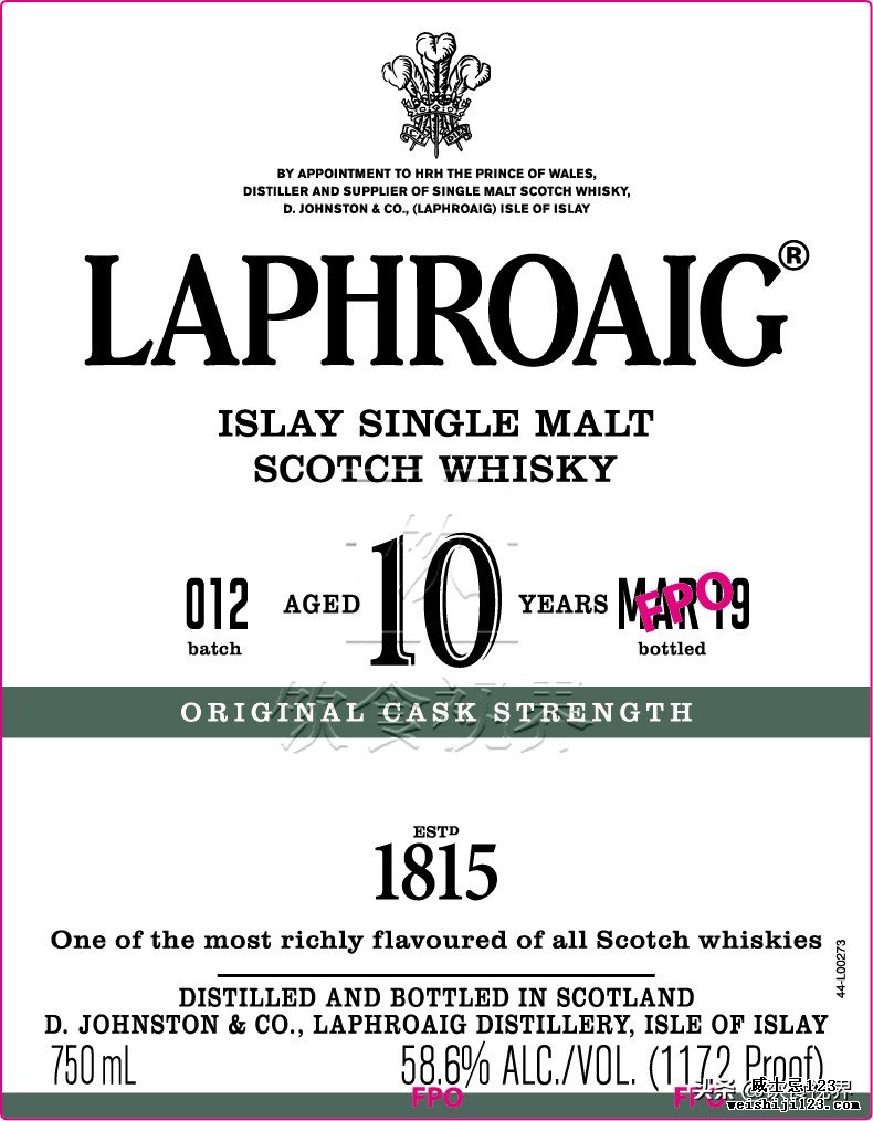 拉弗格(Laphroaig)桶强10年第12批次现身