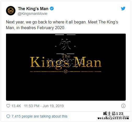 《王牌特工3》将上映！格兰多纳Kingsman第2版也将上市