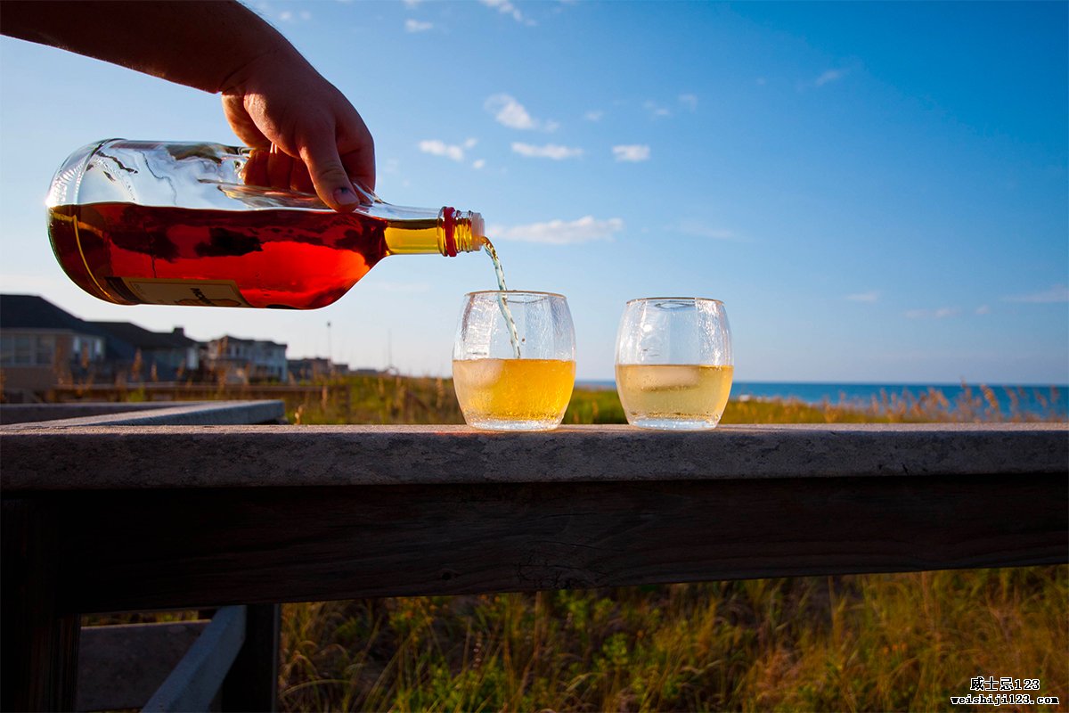 甘蔗烈酒：在海滩上的朗姆酒