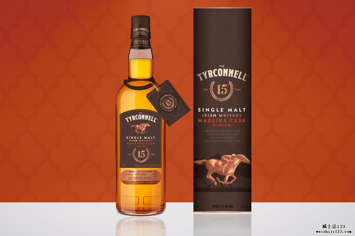 爱尔兰单一麦芽威士忌：Tyrconnell 15年马德拉酒桶熟成