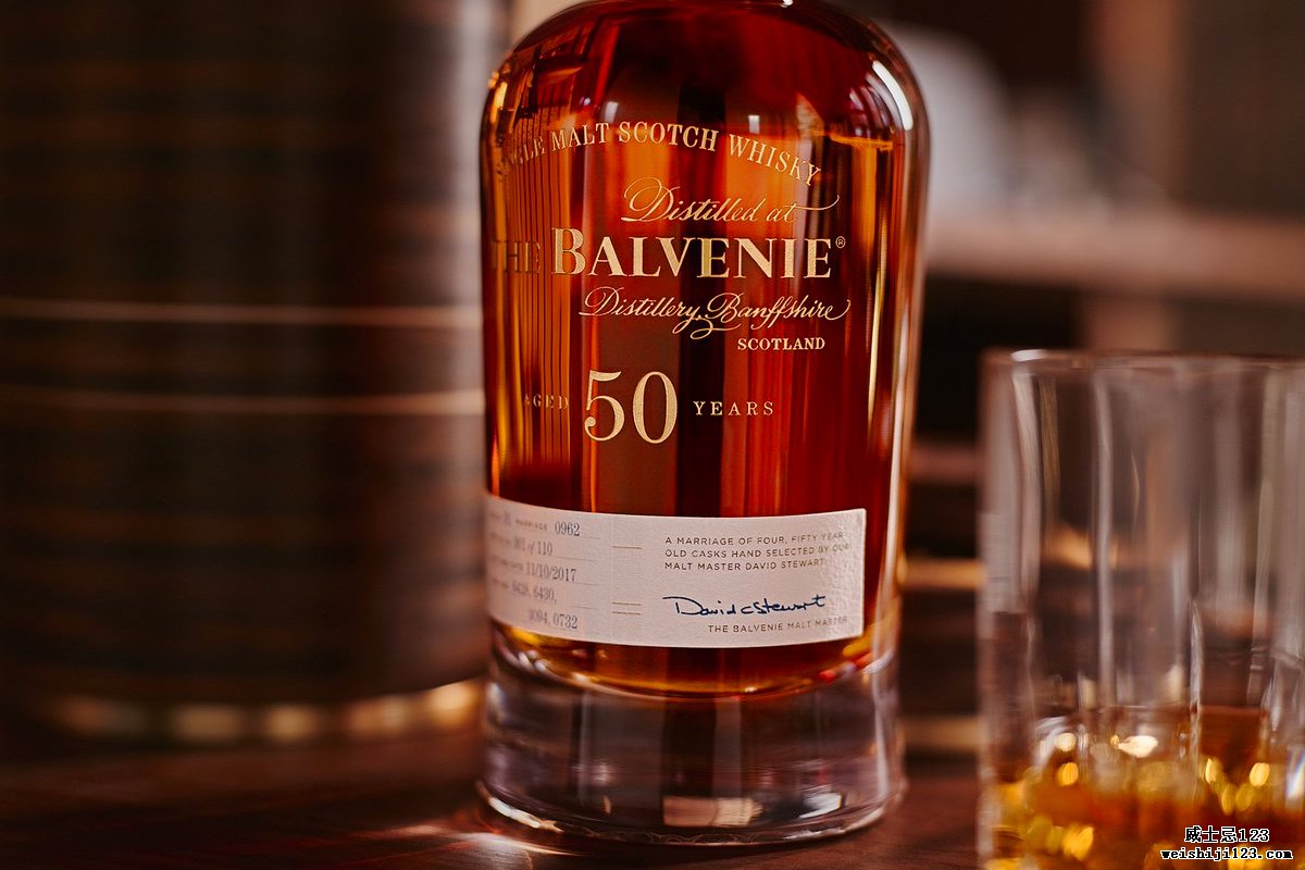 昂贵的苏格兰威士忌：The Balvenie 50：婚姻0962 