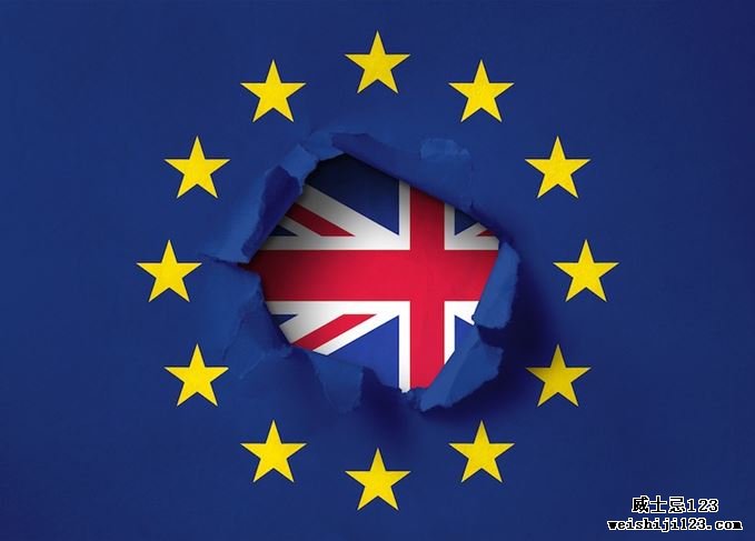 英国和欧盟的旗帜