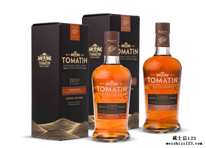 Tomatin 2009加勒比海朗姆酒和2006 Amontillado Sherry完成