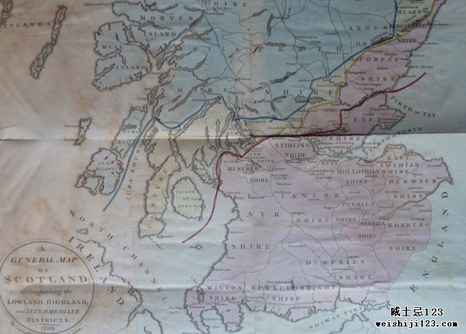 1799年的中间区地图