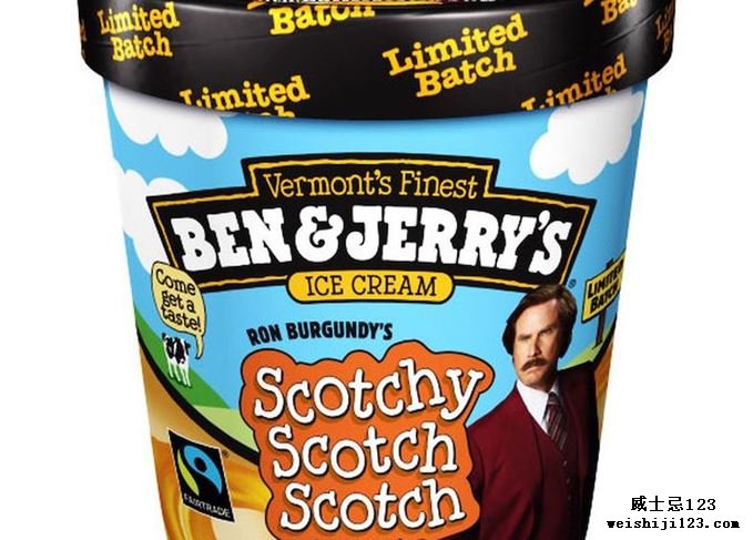 Ben＆Jerry's Scotchy Scotch苏格兰冰淇淋