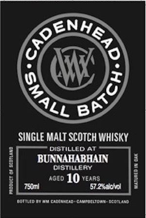 Bunnahabhain 10年小批次（Cadenhead）