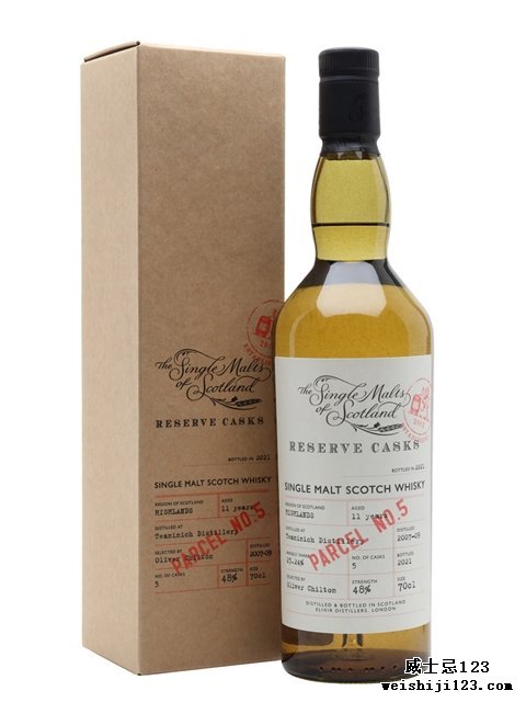  Teaninich 2007-0911 Year Old Reserve Cask Parcel #5