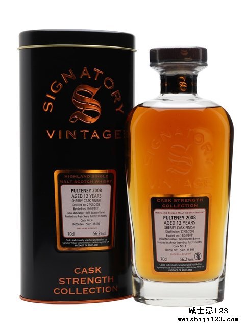  Old Pulteney 200812 Year Old Signatory