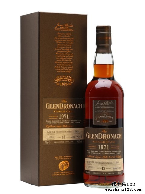  Glendronach 197143 Year Old Sherry PX Puncheon #2920
