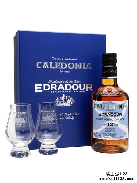 Edradour 12 Year Old Caledonia Selection Glass Pack