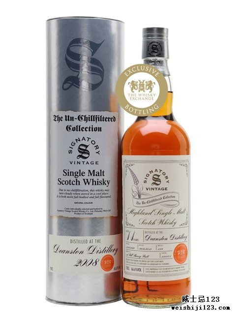  Deanston 200811 Year Old Sherry Cask Signatory for TWE