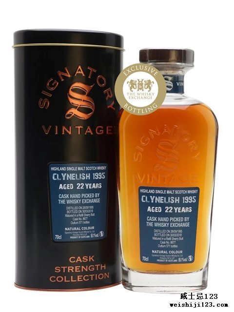  Clynelish 199522 Year Old Sherry Cask Signatory for TWE