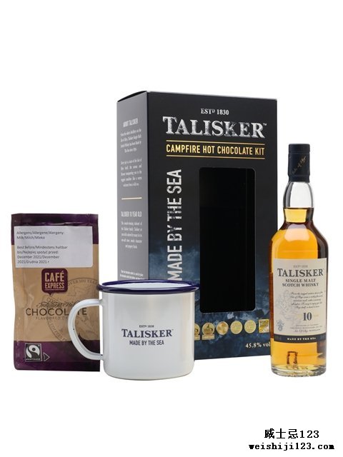  Talisker 10 Year Old Campfire Hot Chocolate Gift PackSmall Bottle