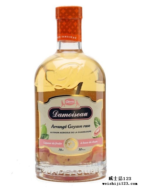Damoiseau Les Arranges Pink Guava & Vanilla Rum Liqueur