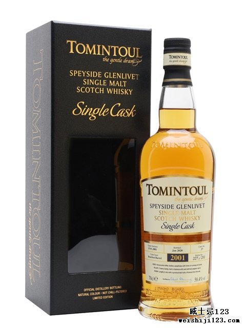  Tomintoul 200119 Year Old Bourbon Cask