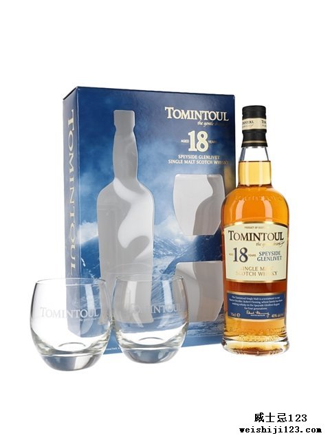  Tomintoul 18 Year OldGlass Set