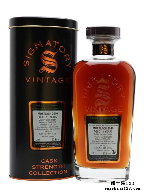  Mortlach 201011 Year Old Sherry Cask Signatory