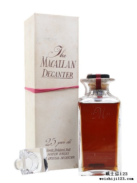  Macallan 196225 Year Old Crystal Decanter