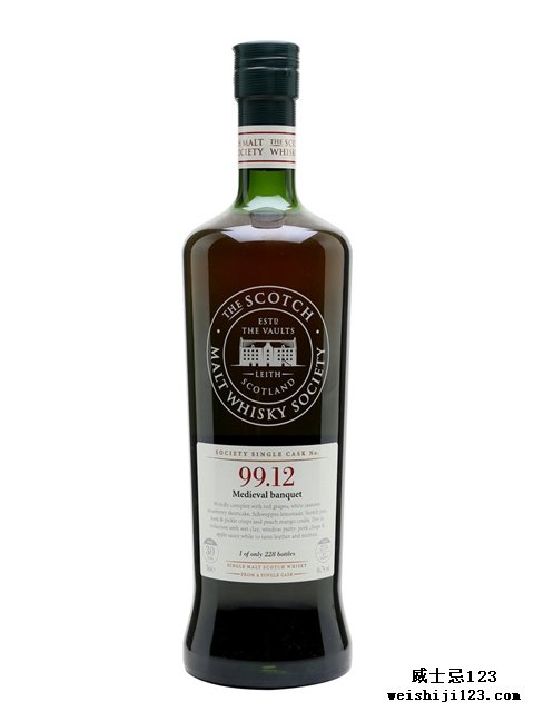  SMWS 99.12 (Glenugie)30 Year Old Medieval Banquet