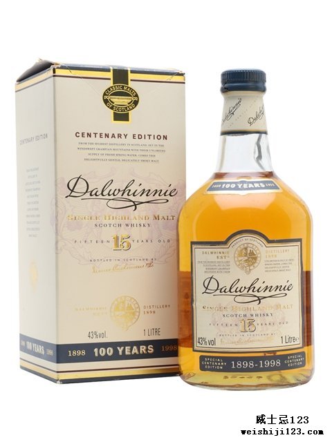  Dalwhinnie 15 Year OldCentenary 1898-1998 Litre