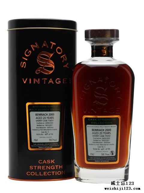  Benriach 200020 Year Old Sherry Cask Signatory
