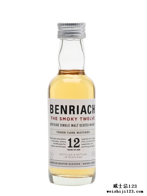  Benriach The Smoky Twelve12 Year Old Miniature