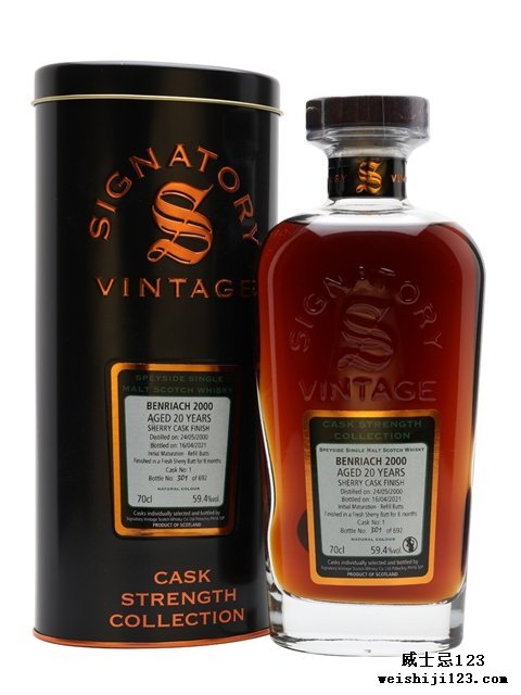  Benriach 200020 Year Old Sherry Cask Signatory