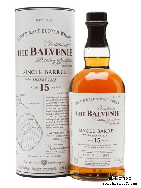  Balvenie 15 Year OldSingle Barrel Sherry Cask