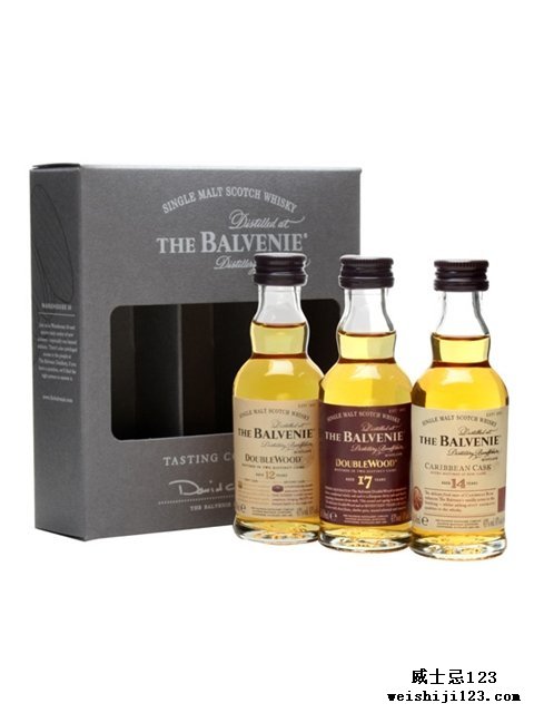  BalvenieDoublewood 12 & 17 Year Old, Caribbean 14 Year Old 3x5cl