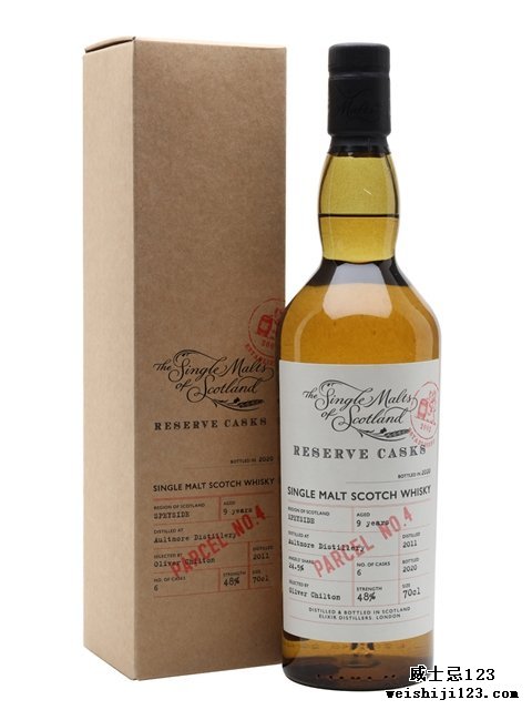  Aultmore 9 Years OldReserve Cask - Parcel No.4
