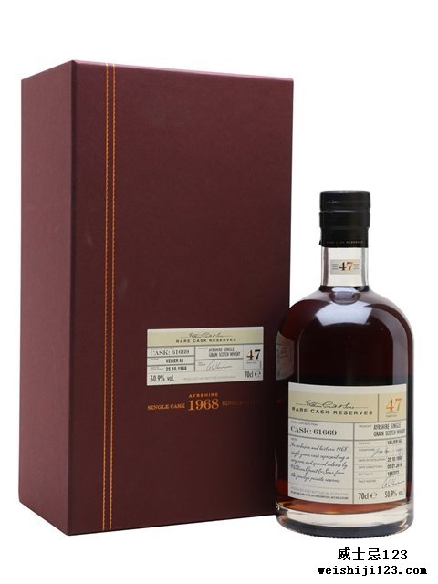 Girvan 196847 Year Old Sherry Cask Velier 70th