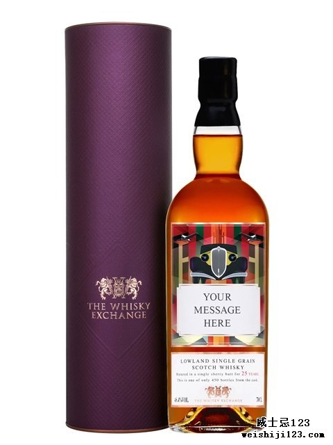 Personalised 25 Year Old Single Grain Scotch Whisky