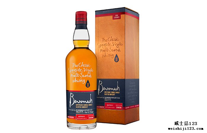 Benromach将Cask Strength Vintage 2008限量发行版添加到其经典系列中