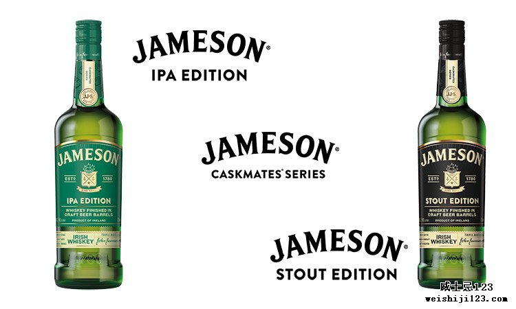 爱尔兰蒸馏器：Jameson Caskmates系列的新包装