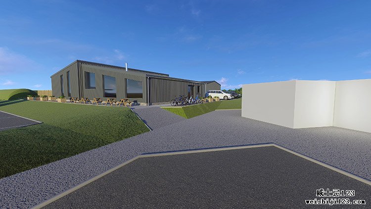 3D渲染的新微型苏格兰威士忌酒厂将于2021年在John O'Groats开业