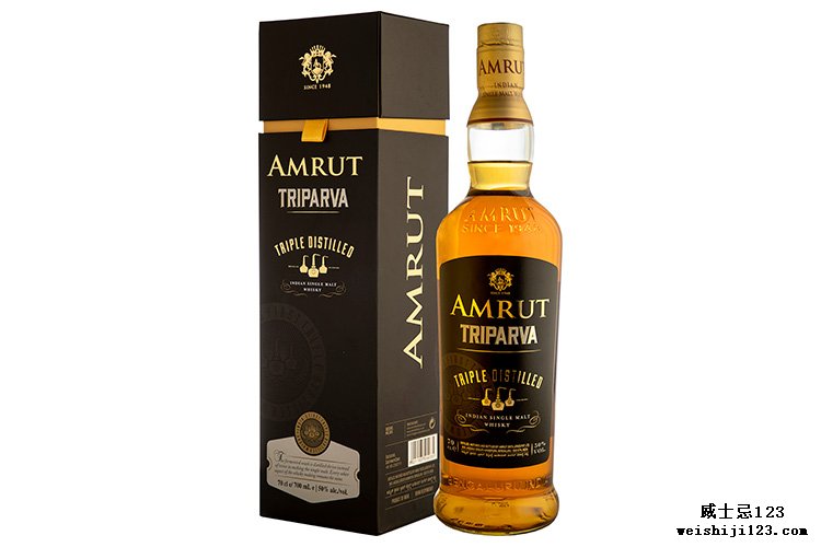 阿姆鲁特·特里瓦（Amrut Triparva）：印度有史以来首次涉足三重蒸馏单一麦芽，全球范围内仅有5400瓶。