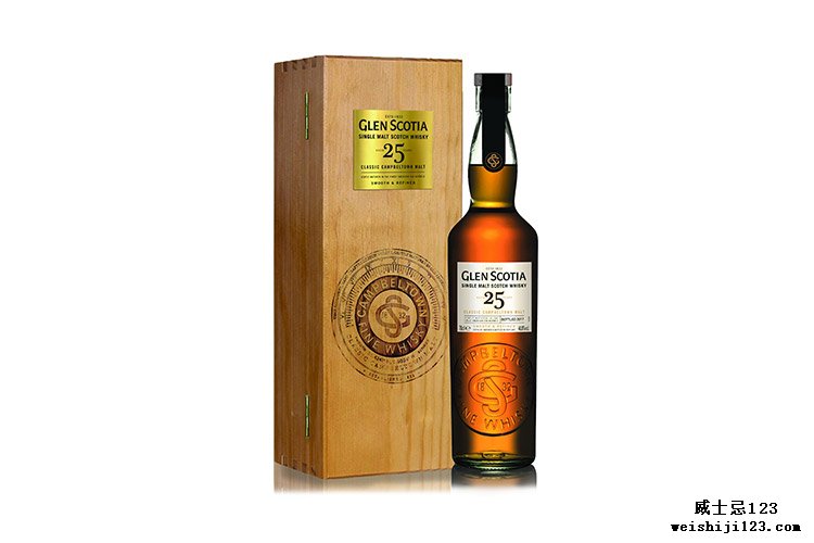 Glen Scotia 25年单一麦芽威士忌已被SFWSC评为“最佳展示”。