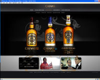 The Chivas Brothers的新全球发行平台的屏幕截图