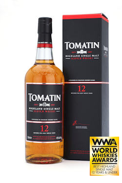 Tomatin 12Year Old的男孩获得世界威士忌奖