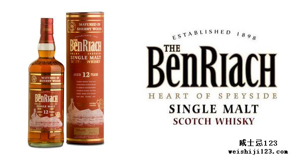 BenRiach 12Year Old的雪莉伍德成熟酒赢得“ Speyside烈酒”威士忌节大奖